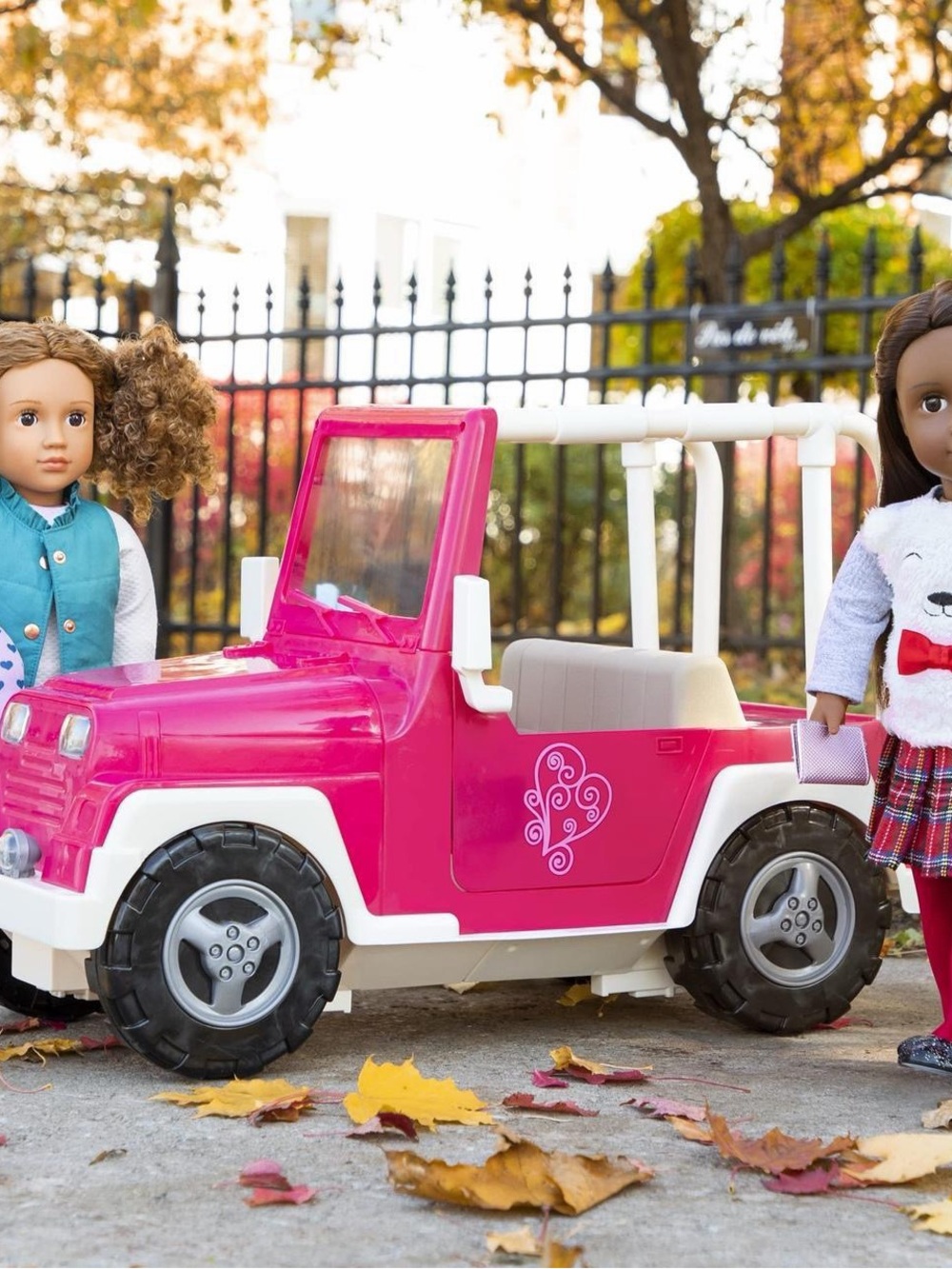 Target Pink and White Toy Ride-On Jeep with Heart Accent